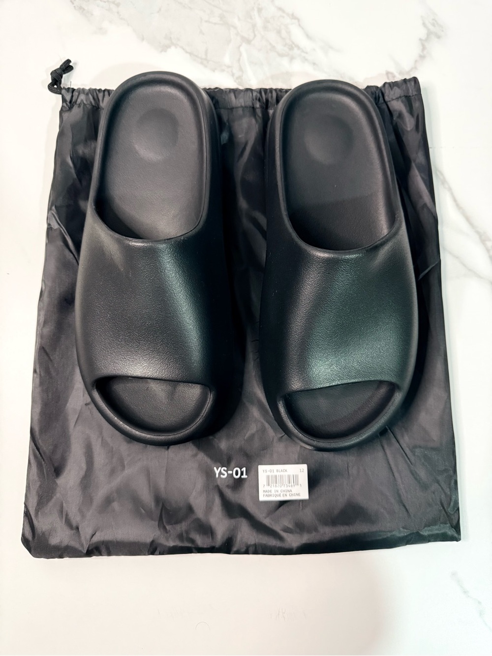 Yeezy YS-01 Men's Black Slide Sandals